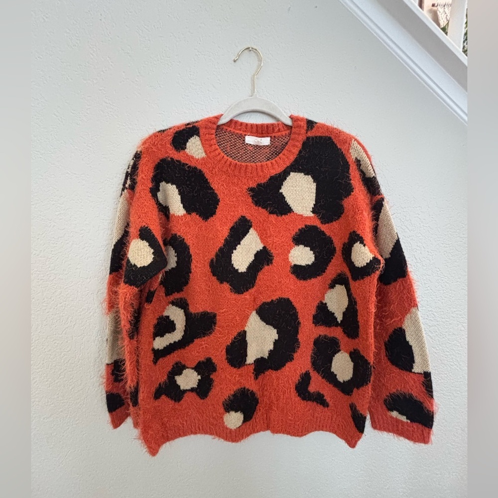 Easel animal print sweater
